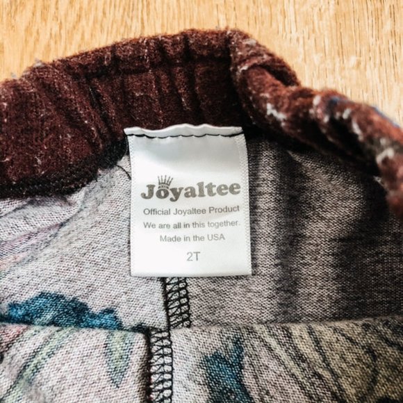 Joyaltee Upcycled Floral Shorts Size 2T - Picture 3 of 3